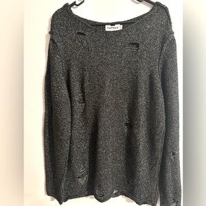 Topman ripped sweater large